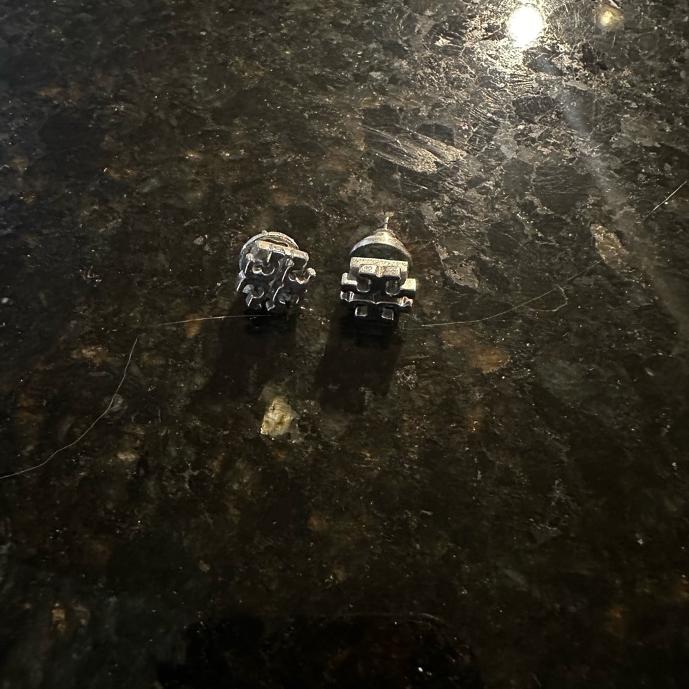 Tory Burch Silver Stud Earrings